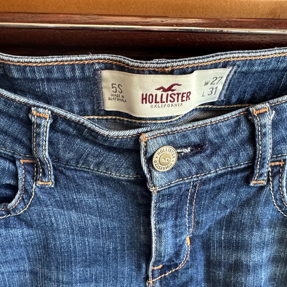 Hollister Women's Size 5S 26W X 31L Medium Wash Skinny Jeans Casual Denim Pants - Picture 4 of 5